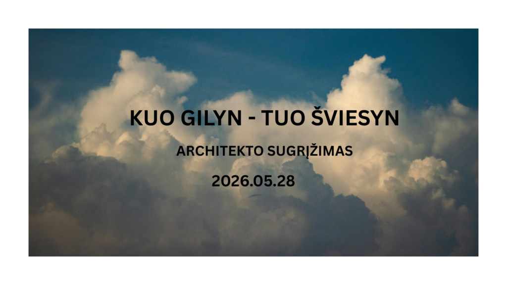 architekto sugrįžimas, renginys